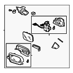 76250TK4A01ZA - : Mirror Assembly for Acura Image