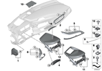 51459284387 - : Cover, Center Speaker for BMW Image