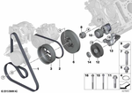 11287631824 - Engine: Ribbed V-Belt for BMW Image