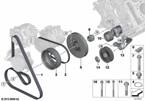 Belt Drive for 2016 BMW X6 M #0