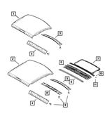 68072149AD - Body Sheet Metal Except Doors: Roof Panel for Dodge: Ram 2500, Ram 3500 | Ram: 1500, 1500 Classic, 2500, 3500 Image