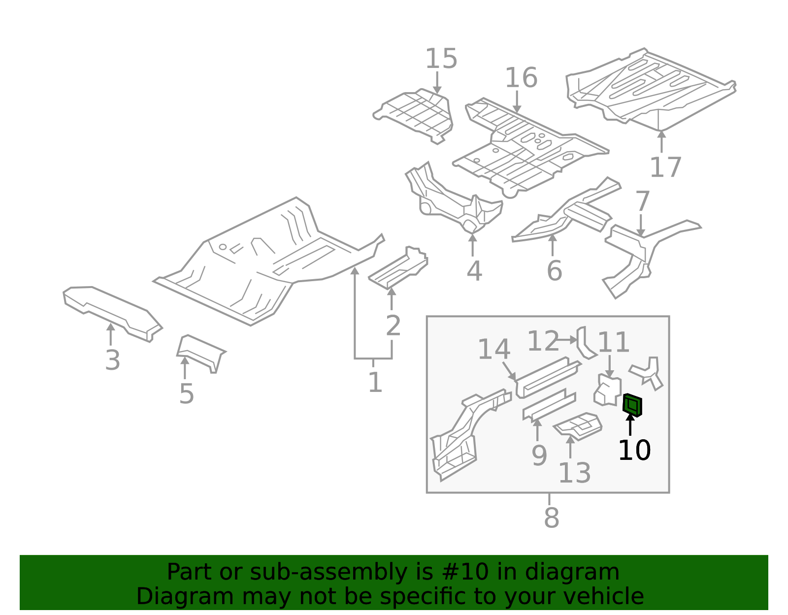 65669-SNA-A00ZZ - Bumper Impact Bar Bracket 2006-2015 Honda Civic ...