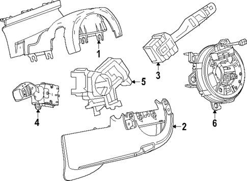 Shroud, Switches & Levers for 2025 GMC Yukon #2