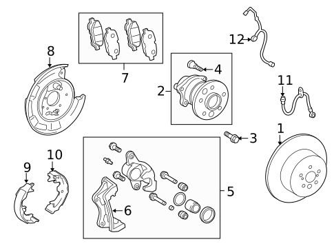 Parking Brake for 2010 Toyota Venza #0