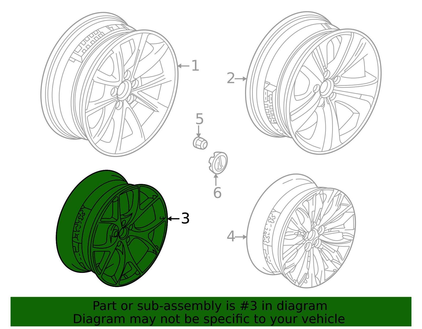 2021-2023 Acura TLX Wheel Assembly (20X9J) 42800-TGZ-A80