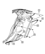 UM62BD5AE - : Scuff Plate, Right, Rear for Mopar Image