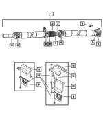 52105916AB - Propeller Shafts and U-Joints: Drive Shaft for Mopar Image