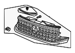 3CM853651RBUS - Body: Upper Grille for Volkswagen: Atlas, Atlas Cross Sport Image