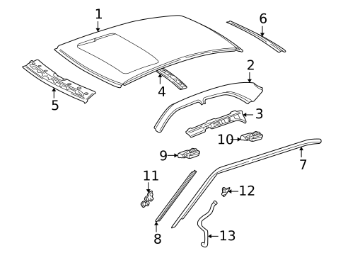 Roof & Components for 1994 Mercedes-Benz C280 #0