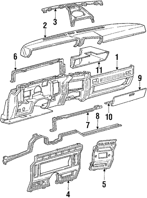 Instrument Panel for 1986 Ford Bronco #0