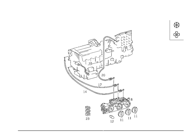 1638300185 - Heating and Ventilation: Control System for Mercedes-Benz: ML320, ML430, ML55 AMG Image image