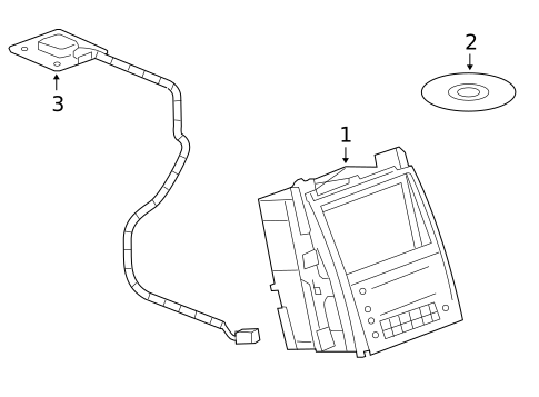 Antenna & Radio for 2010 Chevrolet Tahoe #2