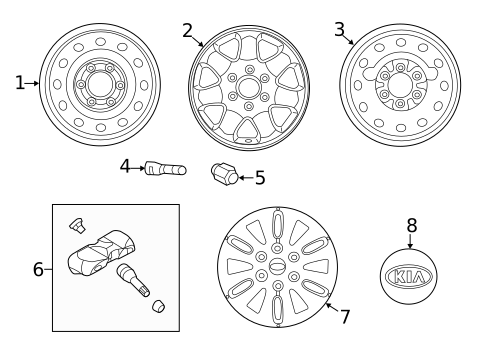 Wheels for 2014 Kia Sedona #0