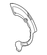 98135280180 - Brakes: Splash Shield for Porsche Image