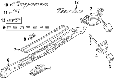 Exterior Trim - Lift Gate for 2024 Porsche Cayenne #0