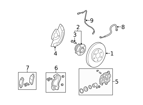 Front Brakes for 2009 Saturn Outlook #0