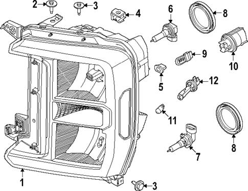 Bulbs - Chassis for 2023 Ford F-350 Super Duty #0