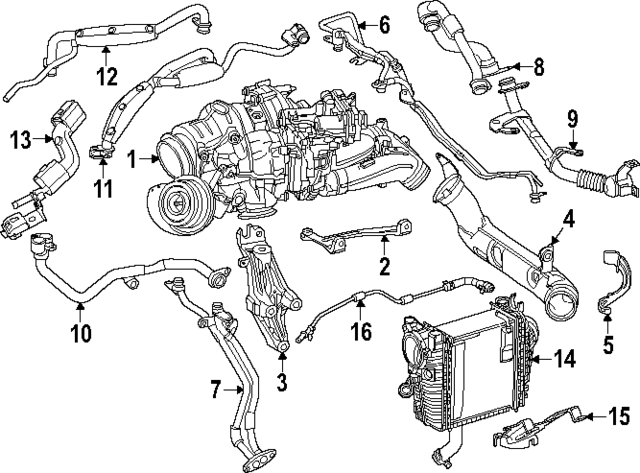 6540909001 - Engine: Turbocharger for Mercedes-Benz Image image