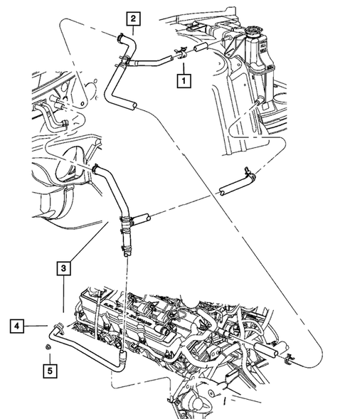Air Conditioner and Heater Plumbing for 2009 Dodge Charger #2