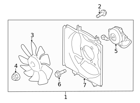 Condenser Fan for 2014 Subaru XV Crosstrek #0