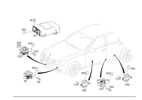 Belt Tensioner, Airbag and Side Airbag for 2014 Mercedes-Benz E400 #0