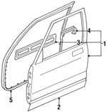 8972607821 - : Door Weather-Strip for Acura Image