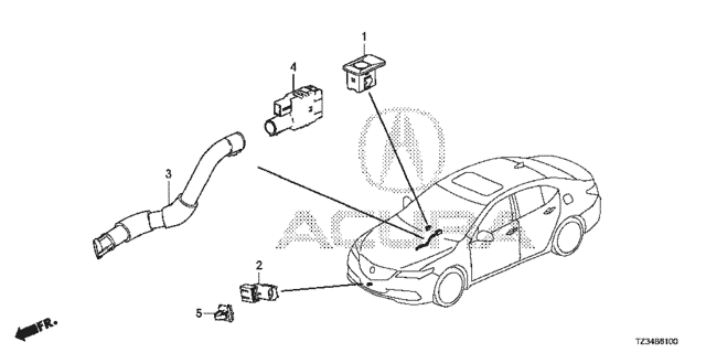 A/C Sensor for 2019 Acura TLX #0