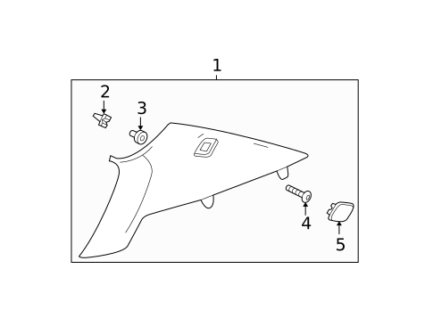 Interior Trim - Quarter Panels for 2008 Chevrolet Malibu #0