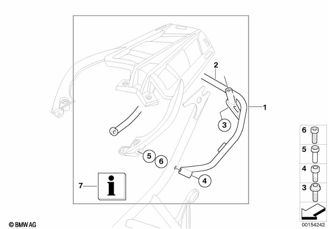46548555516 - : Retaining Bolt With Collar - L=60Mm for BMW-Motorrad Image