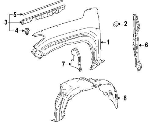 Fender & Components for 2025 Toyota 4Runner #0