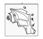 23498713 - Body: Lower Quarter Trim for Chevrolet: Camaro Image