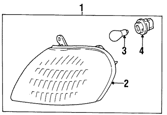 8151016260 - : Turn Signal Light Assembly for Toyota Image
