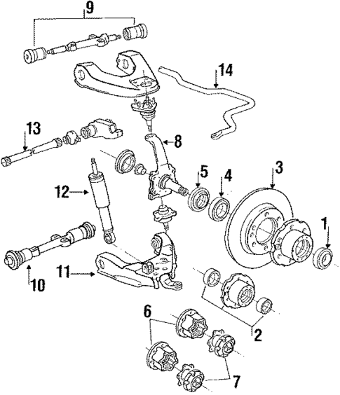 Front Suspension for 1986 Toyota 4Runner #0