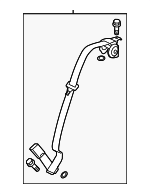 2012-2015 Honda Civic - Buckle Set L Rear Seat Belt *NH167L* (Graphite Black)