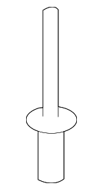 MU001319 - Body: Bumper Cover Rivet for Mitsubishi Image