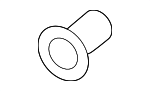 MU435004 - Body: License Bracket Nut for Mitsubishi Image