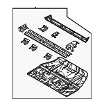 65520XA000 - Body: Floor Pan Assembly for Kia Image