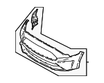 JR3Z17D957EAPTM - Body: Bumper Cover for Ford: Mustang Image