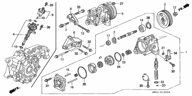 P.S. Pump - Speed Sensor for 1998 Acura TL #0