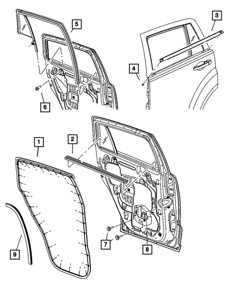 Weatherstrips and Seals for 2007 Jeep Patriot #2