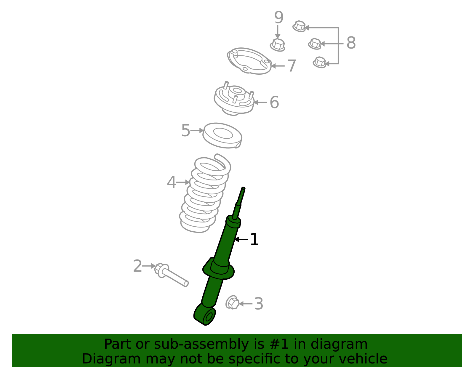ash12262 - Ford Shock Absorber Assembly | Levittown Ford Parts