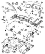 1AW98BD1AB - : W/mirror Visor, Right for Mopar Image