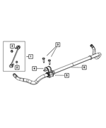 V5174185AC - Front Suspension: Stabilizer Bar Link Kit for Chrysler: 200, Sebring | Dodge: Avenger, Caliber | Jeep: Compass, Patriot Image