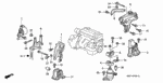 90162SV4000 - Body/Air Conditioning: BOLT-WASHER (10X30) for Honda Image