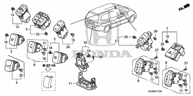 Switch for 2008 Honda Odyssey #0