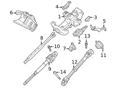 Steering, Gear & Related Components for 2014 Ford Expedition #2