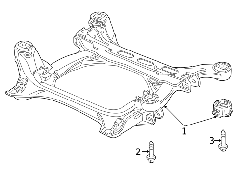 Suspension Mounting for 2006 Porsche Cayenne #1