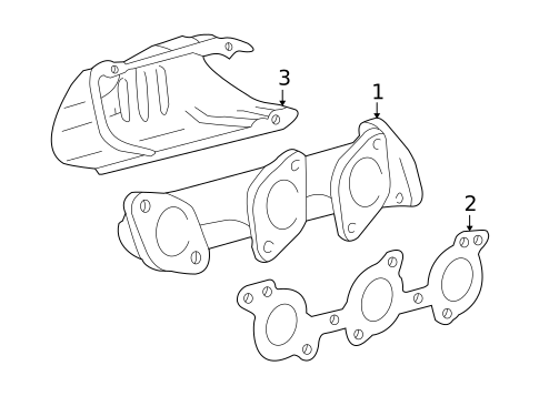 Exhaust Manifold for 2004 Toyota Tundra #1