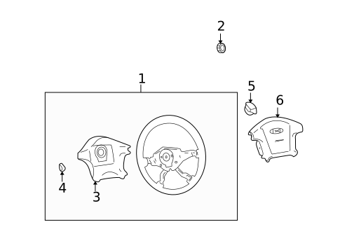 Steering Wheel & Trim for 2001 Hyundai XG300 #0