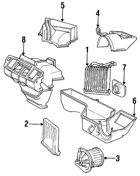 Heater for 1995 Volvo 850 #0